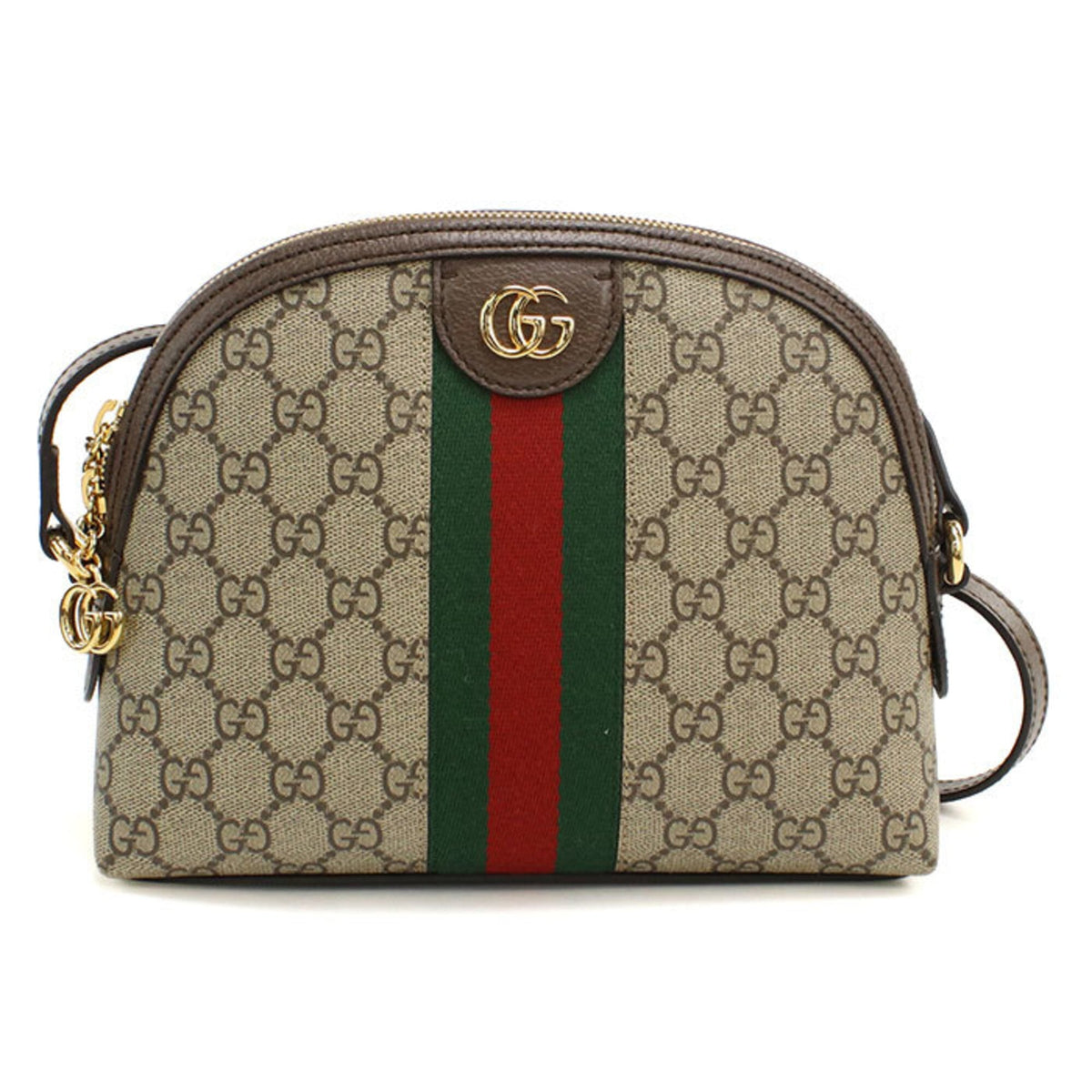 Ophidia Dome Shoulder Bag GG Coated Canvas Small
