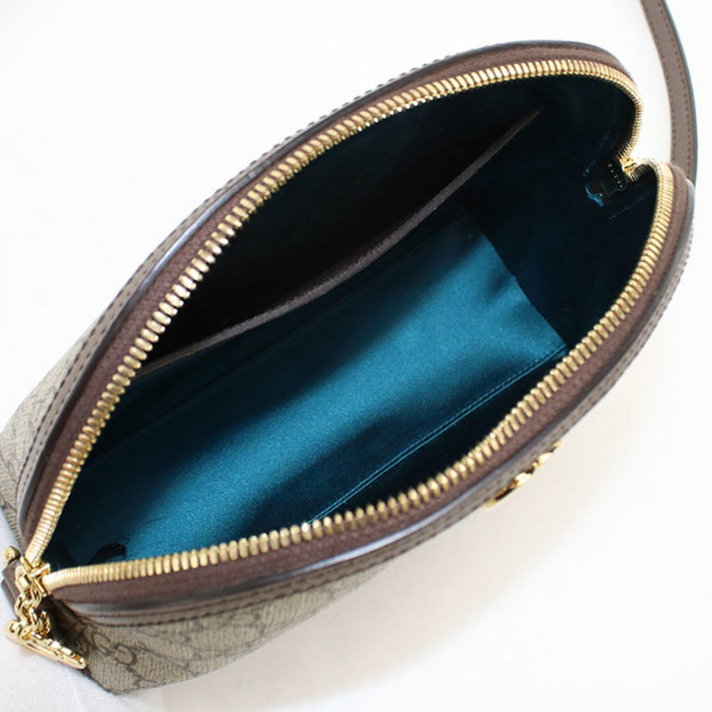 Ophidia Dome Shoulder Bag GG Coated Canvas Small