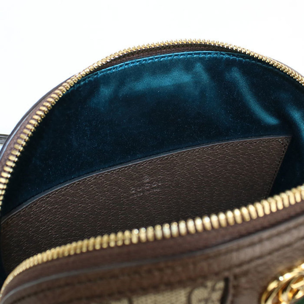 Ophidia Dome Shoulder Bag GG Coated Canvas Small