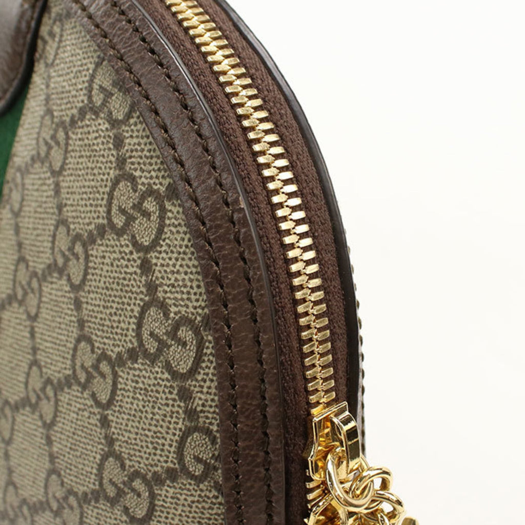 Ophidia Dome Shoulder Bag GG Coated Canvas Small