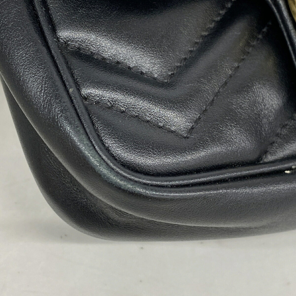 GG Marmont Flap Bag Matelasse Leather Super Mini