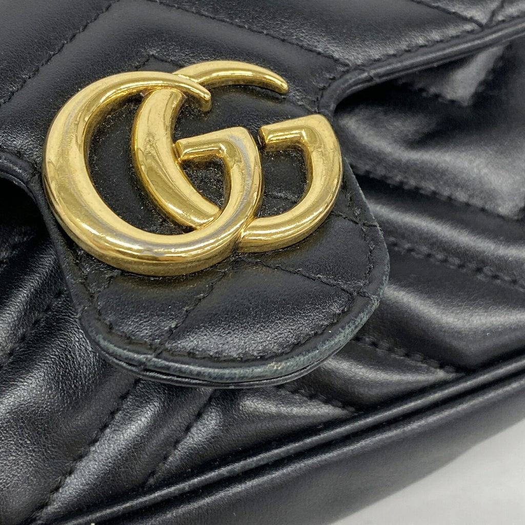 GG Marmont Flap Bag Matelasse Leather Super Mini