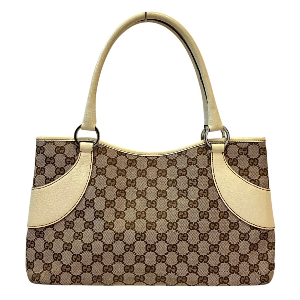 Vintage Zip Tote GG Canvas with Leather Medium