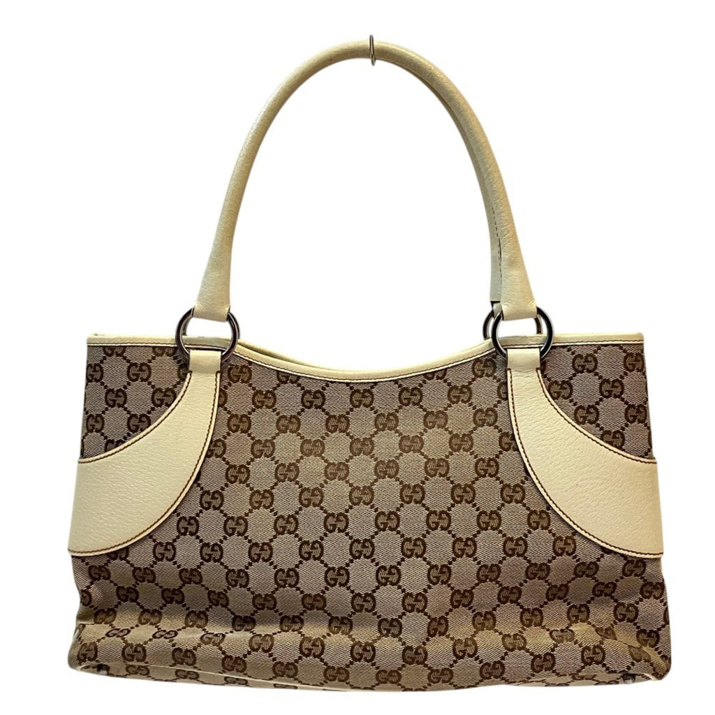Vintage Zip Tote GG Canvas with Leather Medium