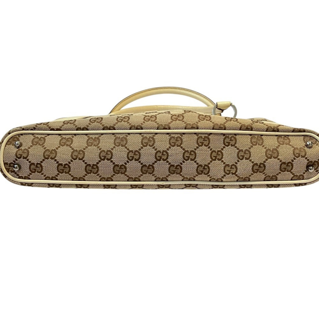 Vintage Zip Tote GG Canvas with Leather Medium