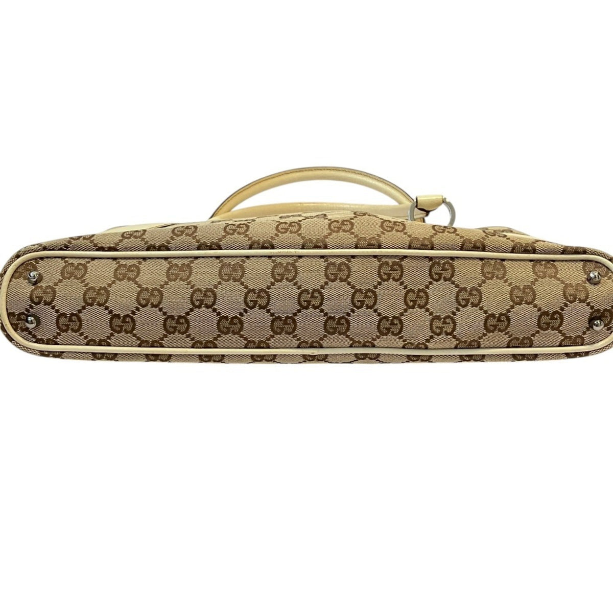 Vintage Zip Tote GG Canvas with Leather Medium
