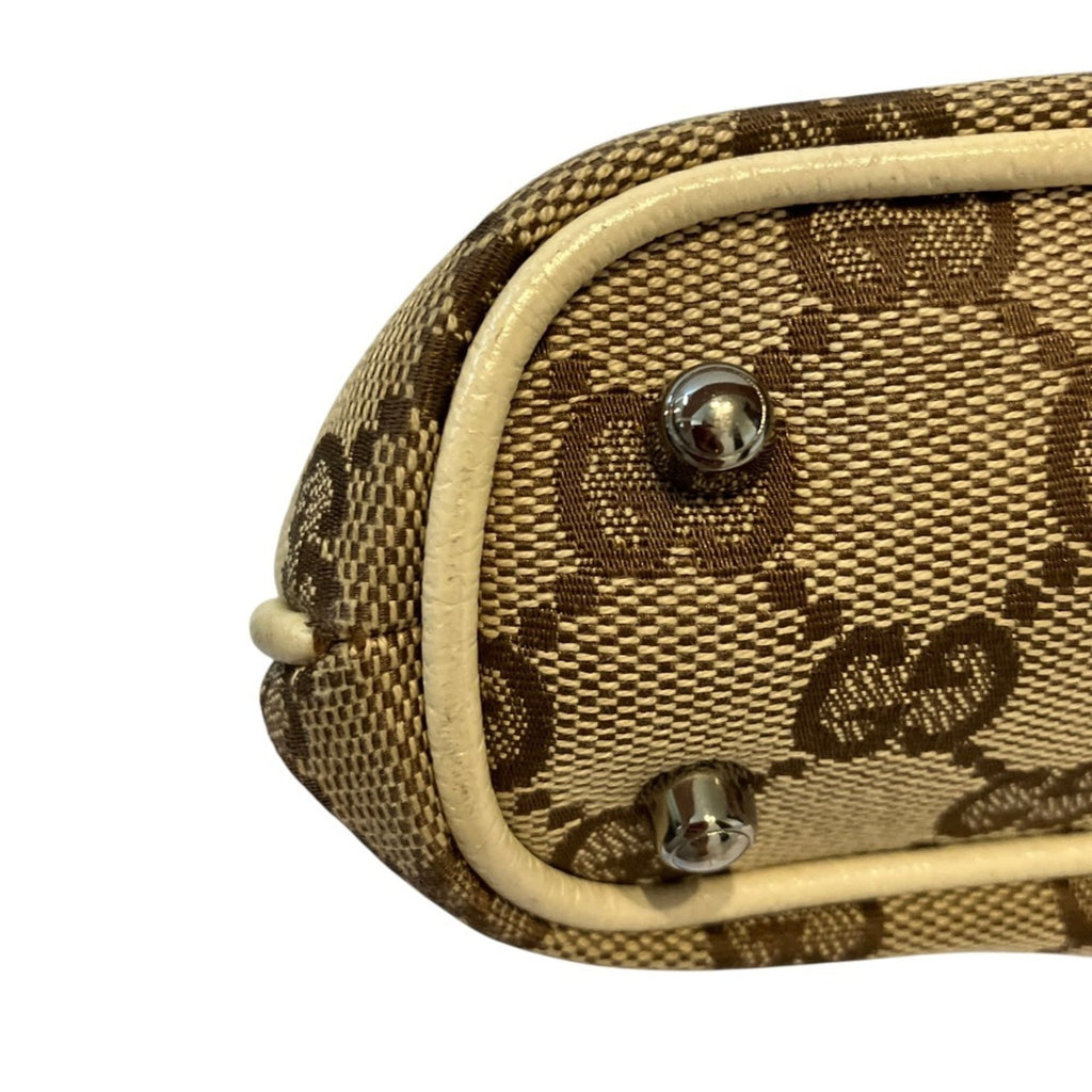Vintage Zip Tote GG Canvas with Leather Medium