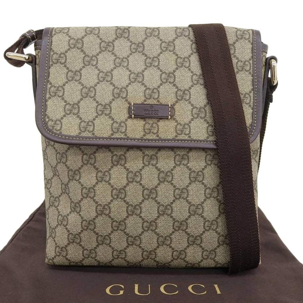 Flap Messenger GG Coated Canvas Small