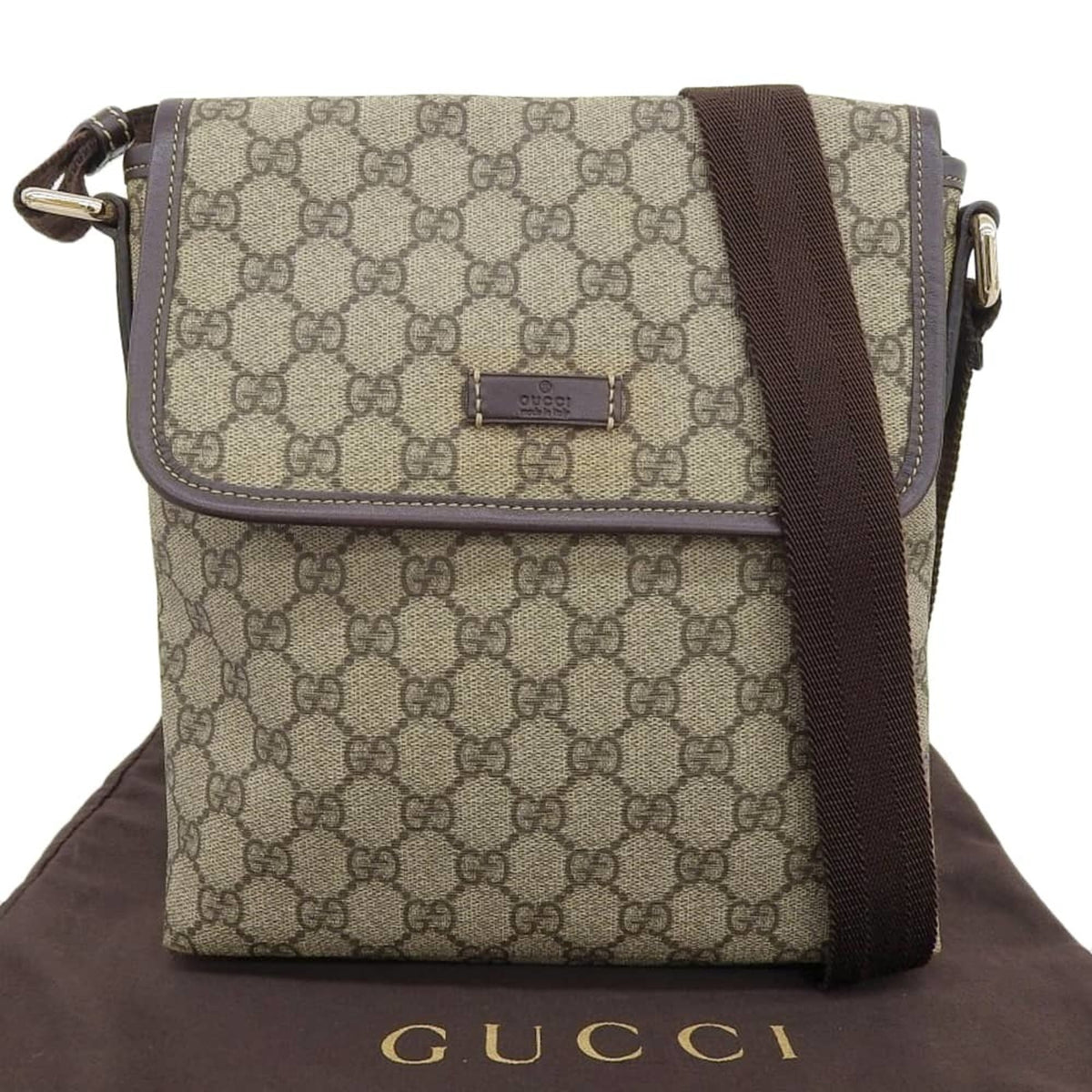 Flap Messenger GG Coated Canvas Small