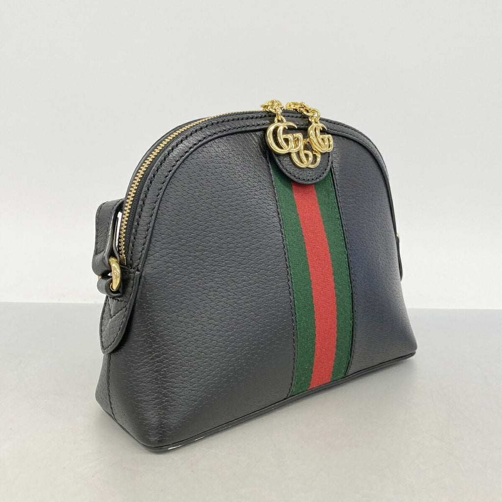Ophidia Dome Shoulder Bag Leather Small