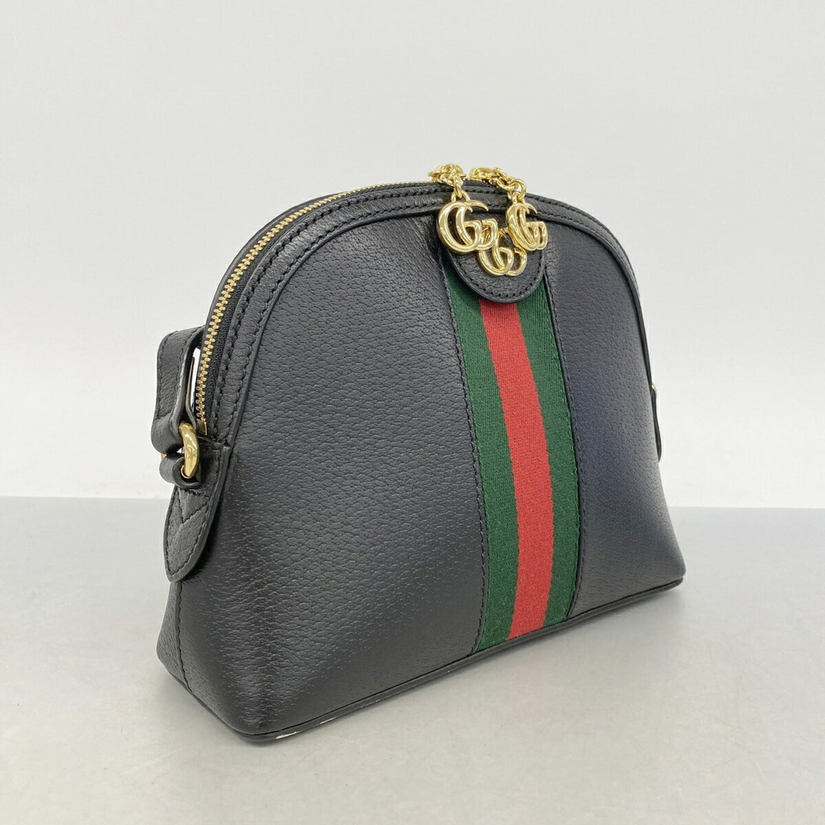 Ophidia Dome Shoulder Bag Leather Small