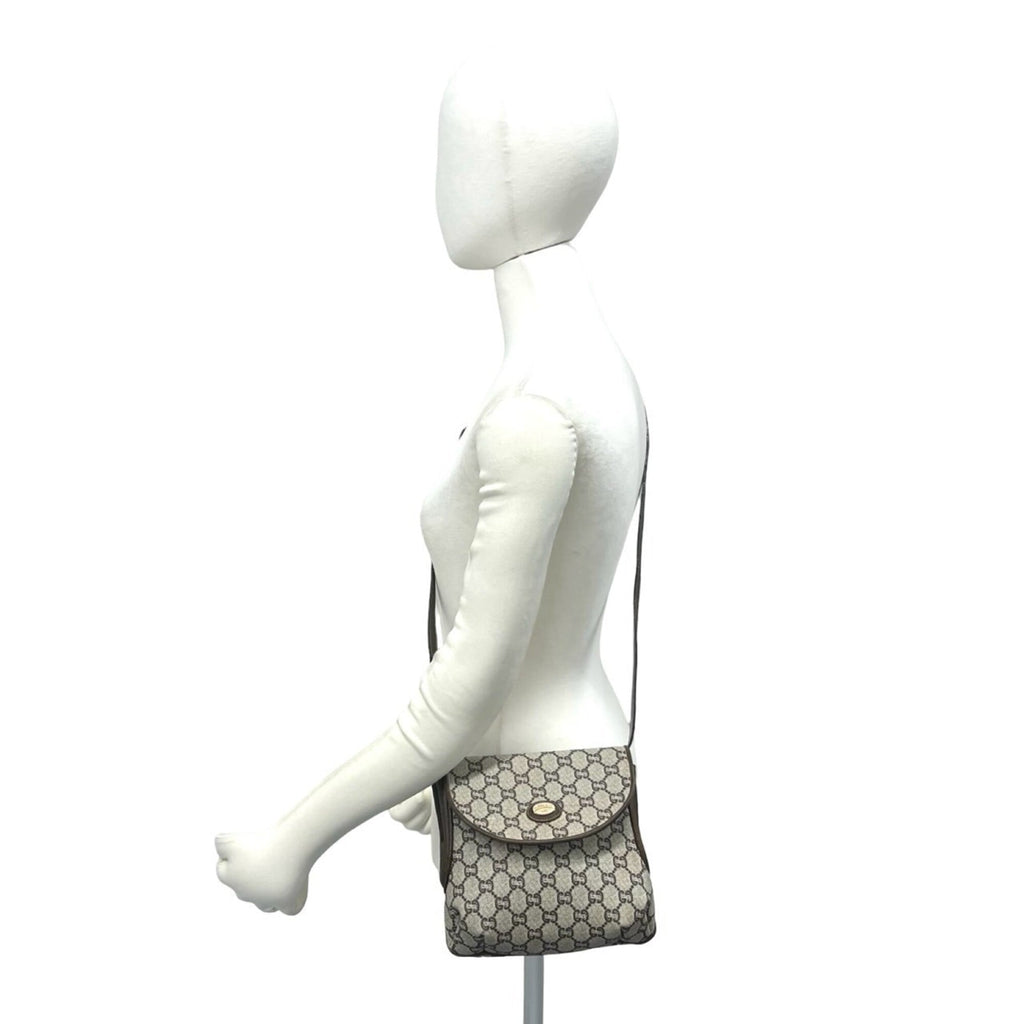 Ophidia Flap Shoulder Bag GG Coated Canvas Small