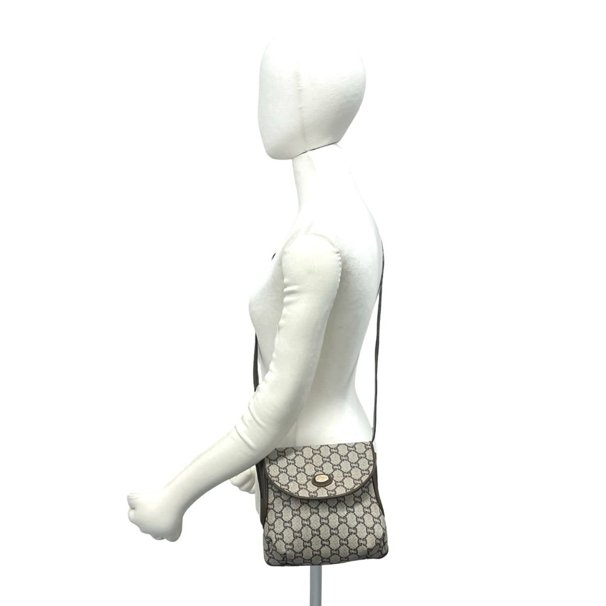 Ophidia Flap Shoulder Bag GG Coated Canvas Small