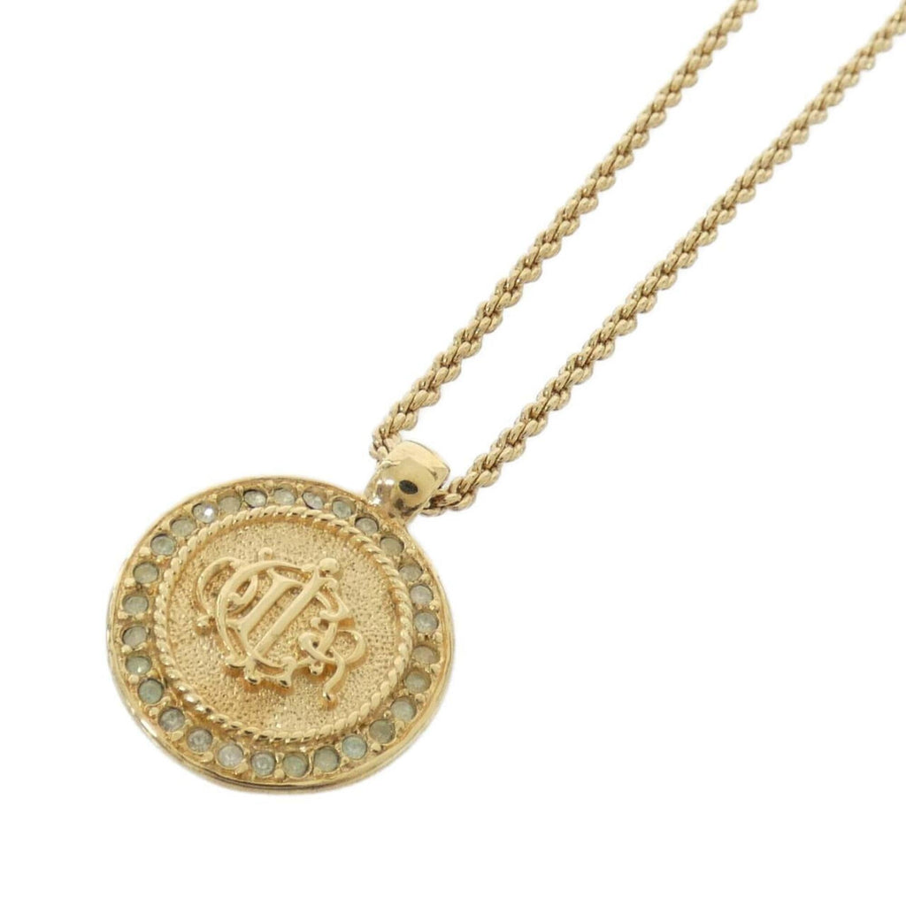 Pendant Necklace Gold and Clear