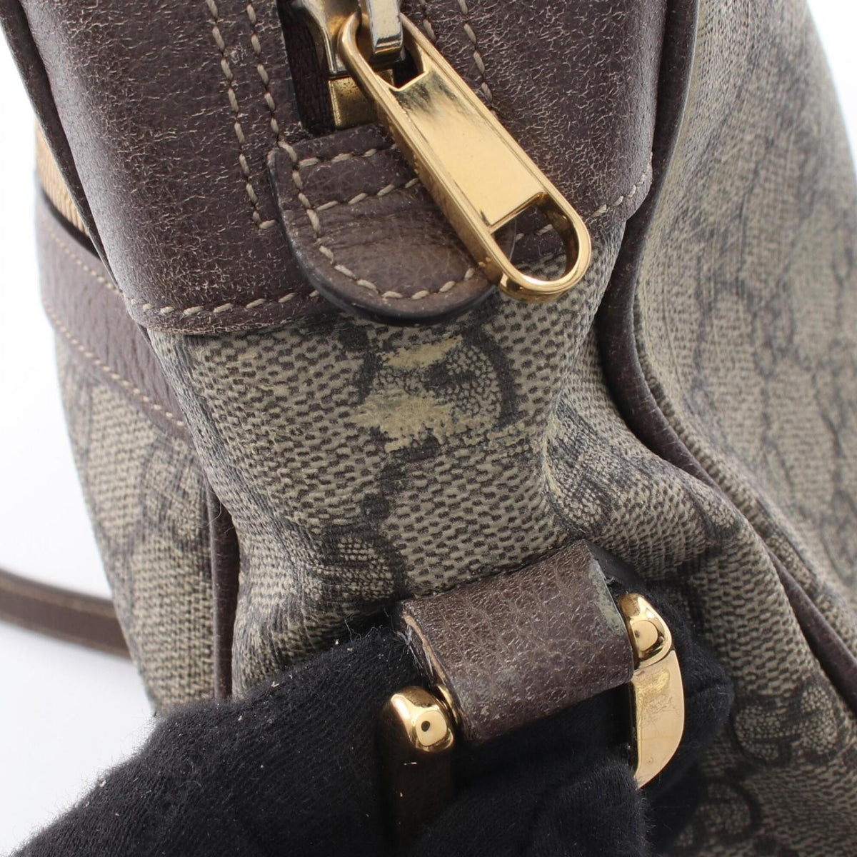 Ophidia Shoulder Bag GG Coated Canvas Small