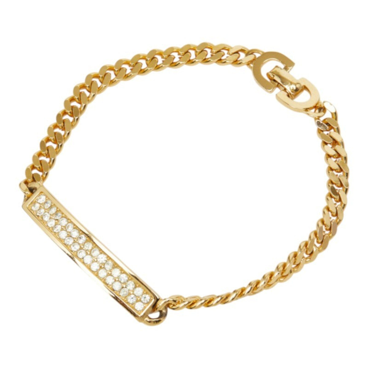 Bracelet Rhinestone and Gold Plated