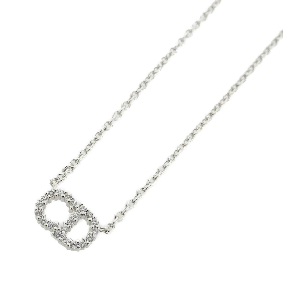 Claire Di Lune Pendant Necklace Silver Clear