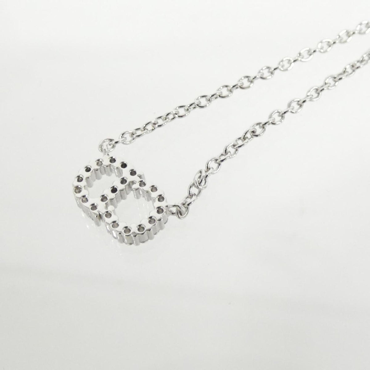 Claire Di Lune Pendant Necklace Silver Clear