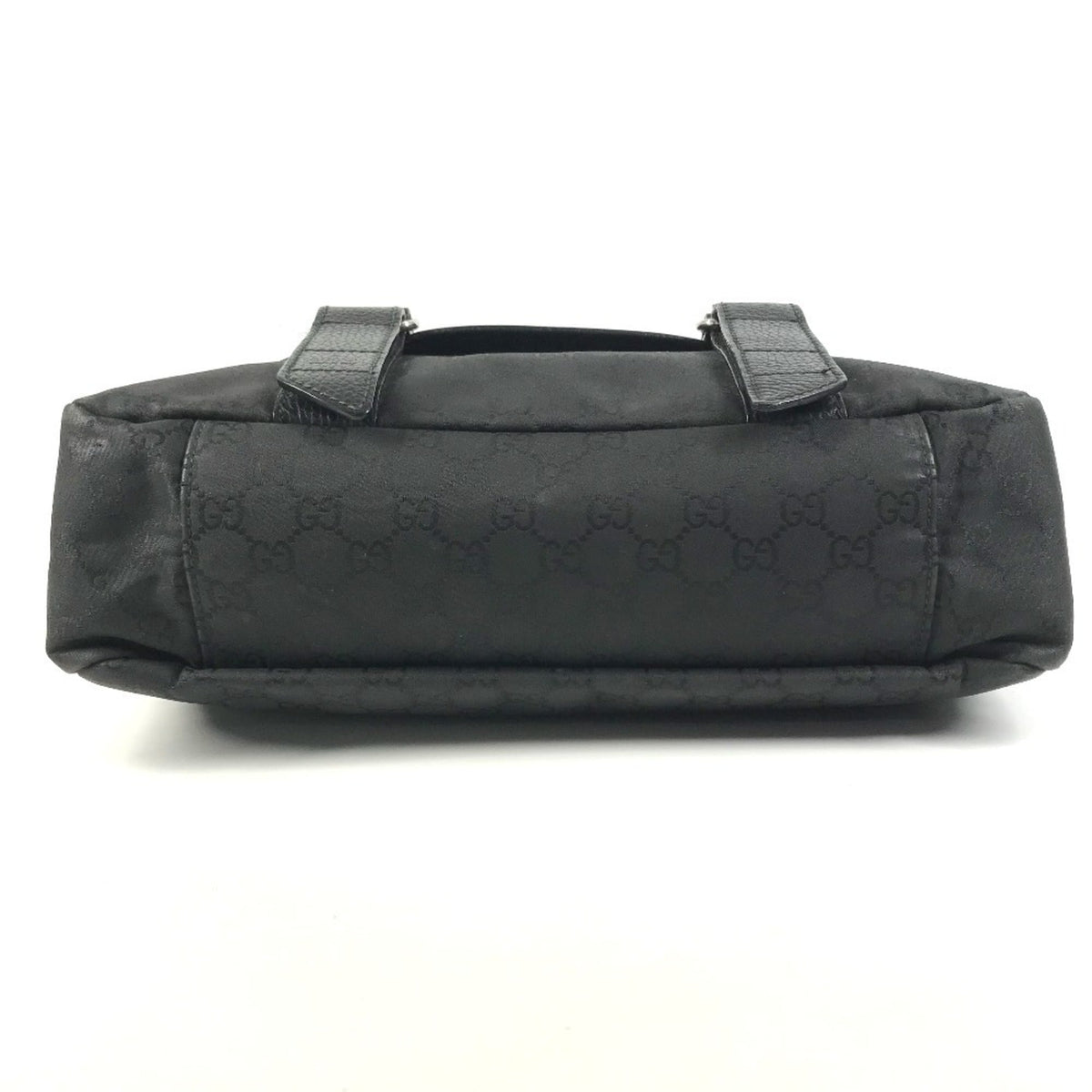 Double Belt Flap Messenger GG Canvas with Perforated Leather Medium