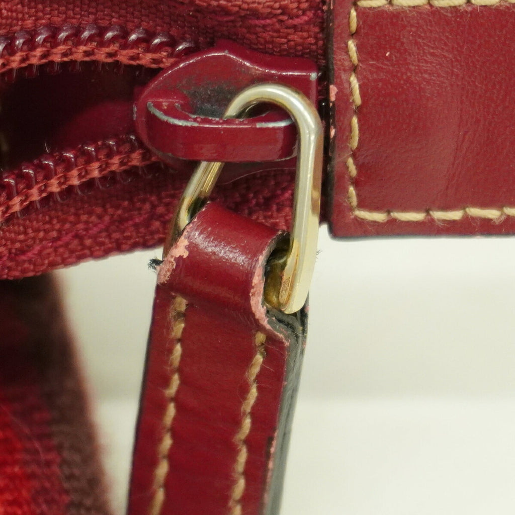 Zip Messenger Bag GG Canvas with Perforated Leather Medium