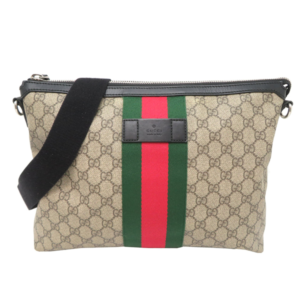 Web Messenger Bag GG Coated Canvas Large