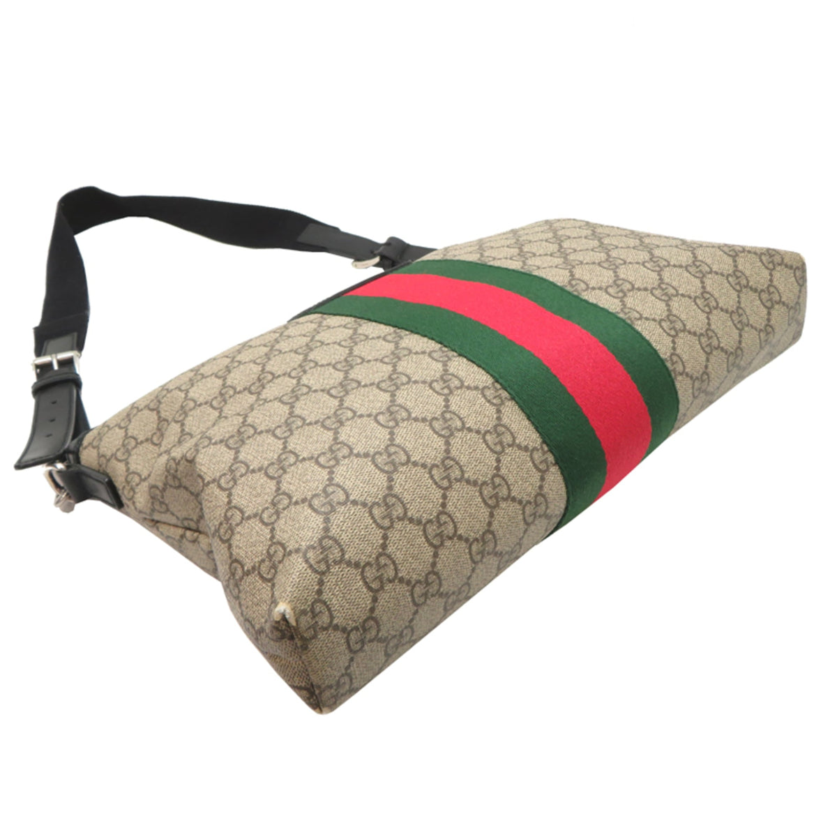 Web Messenger Bag GG Coated Canvas Large
