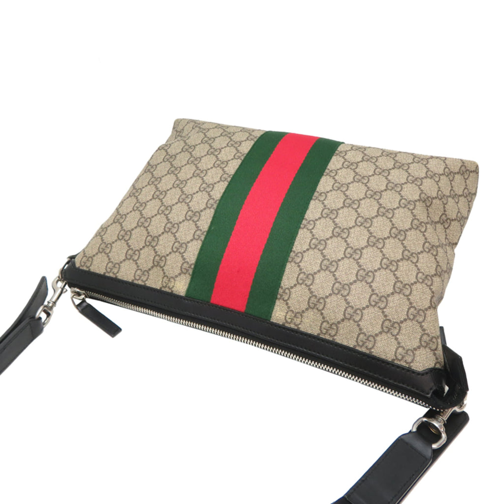 Web Messenger Bag GG Coated Canvas Large