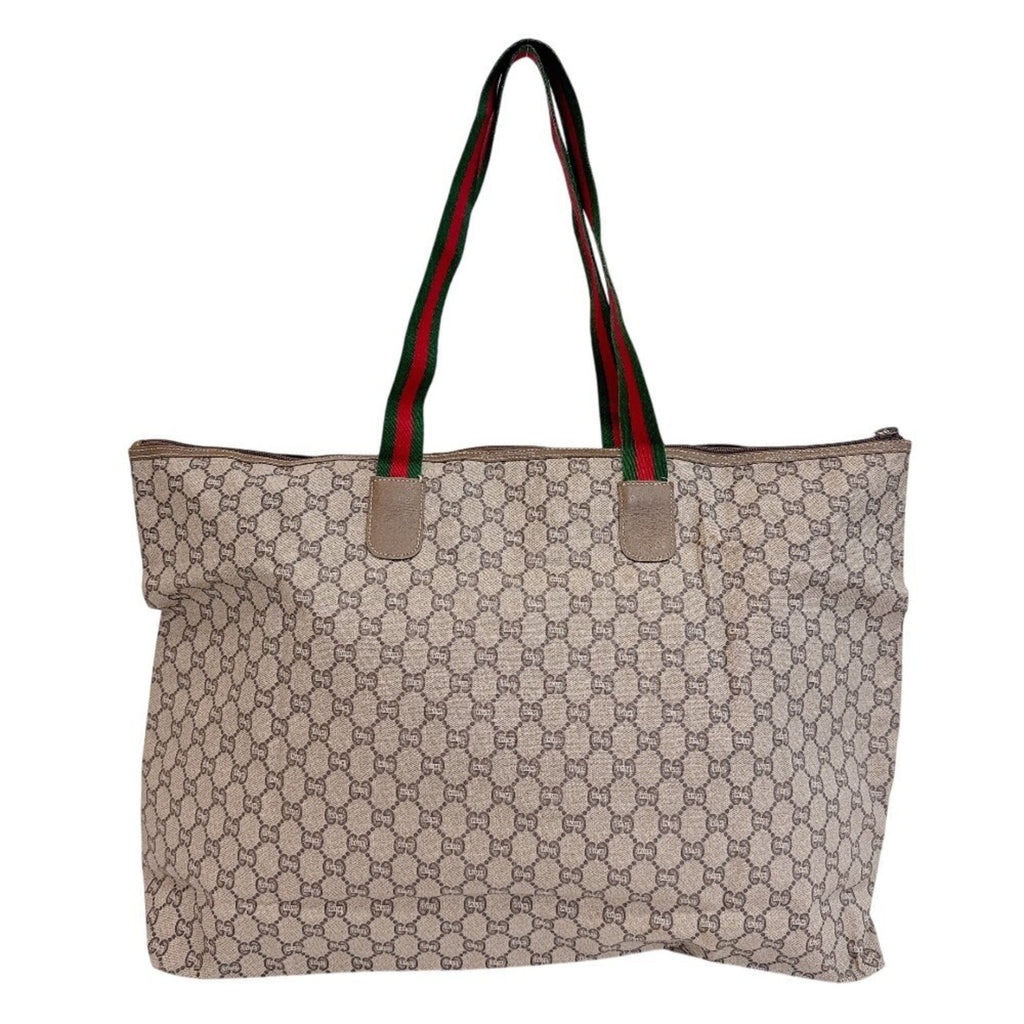 Vintage Web Strap Tote GG Coated Canvas Medium