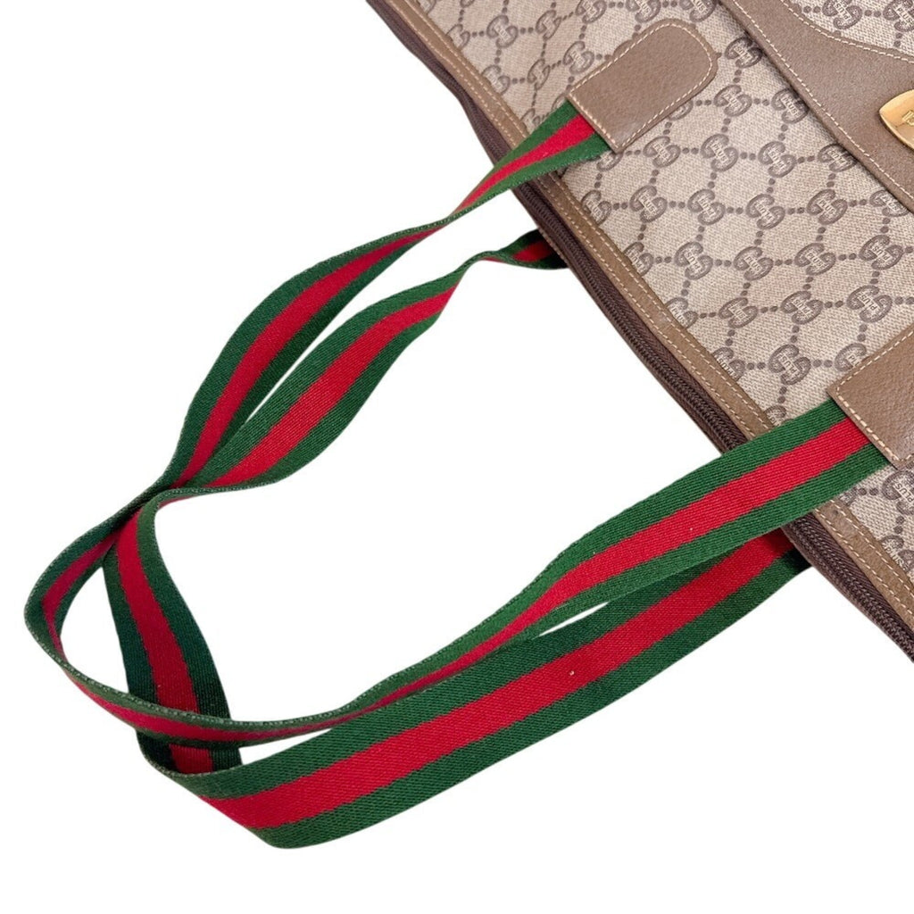 Vintage Web Strap Tote GG Coated Canvas Medium