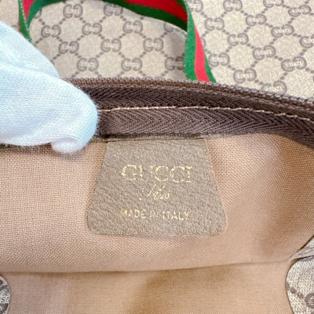 Vintage Web Strap Tote GG Coated Canvas Medium