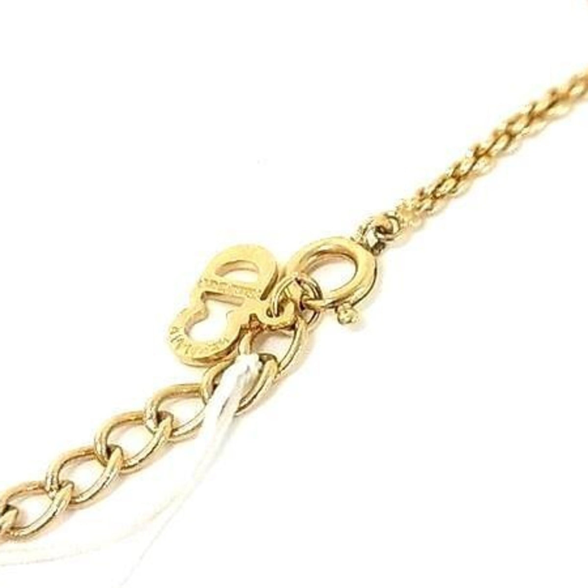 Heart Pendant Necklace Metal with Rhinestones