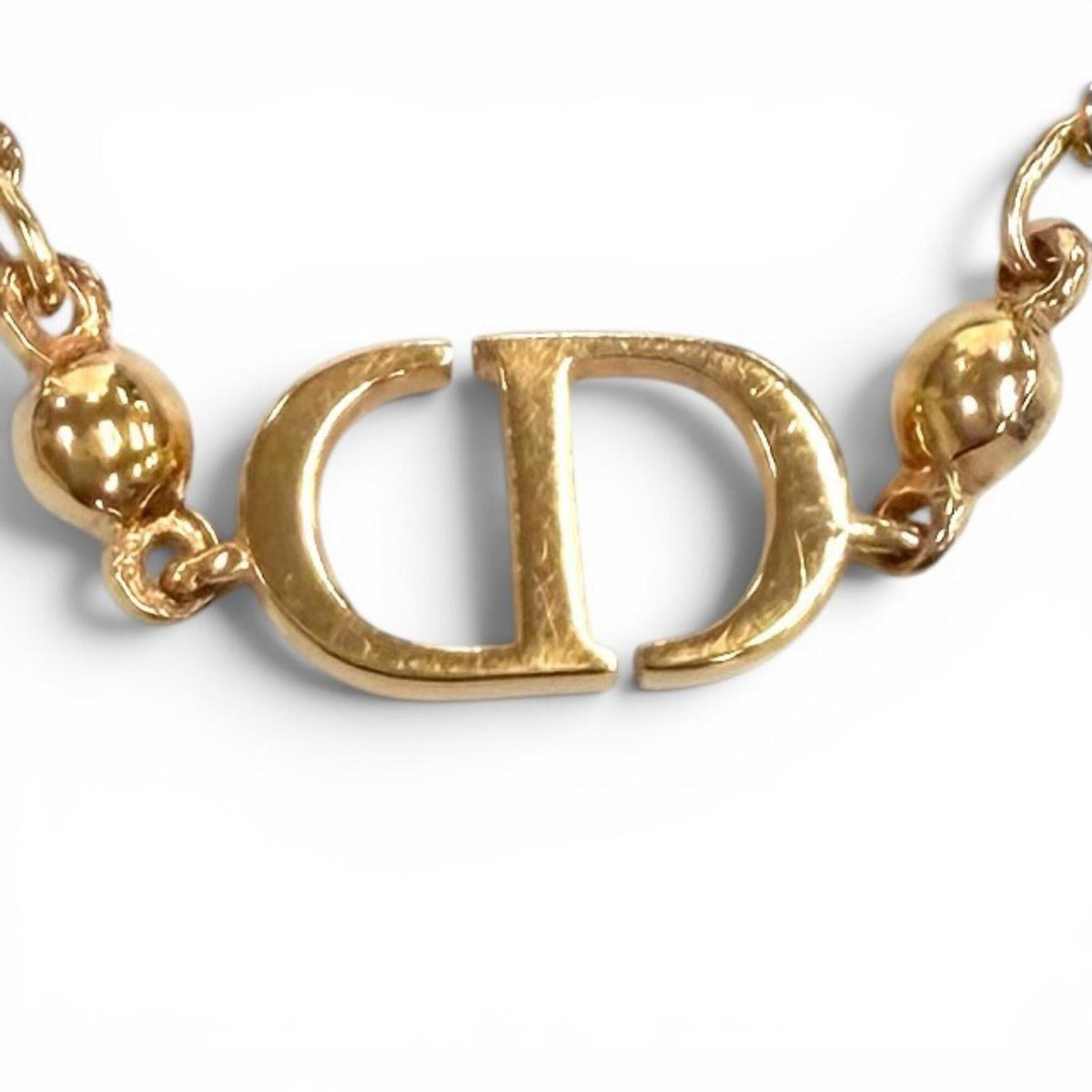 Petit CD Pendant Necklace Pink Gold