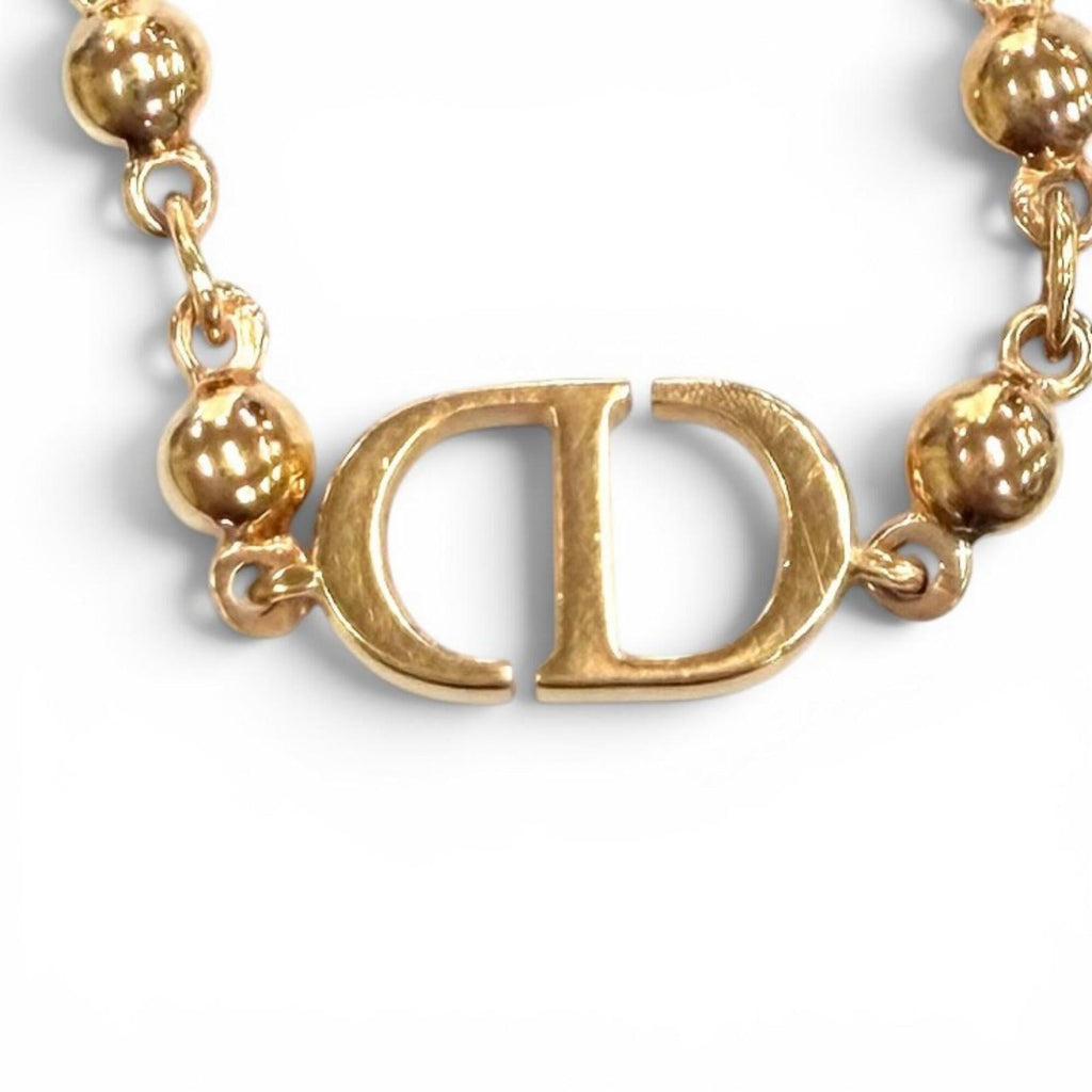 Petit CD Pendant Necklace Pink Gold