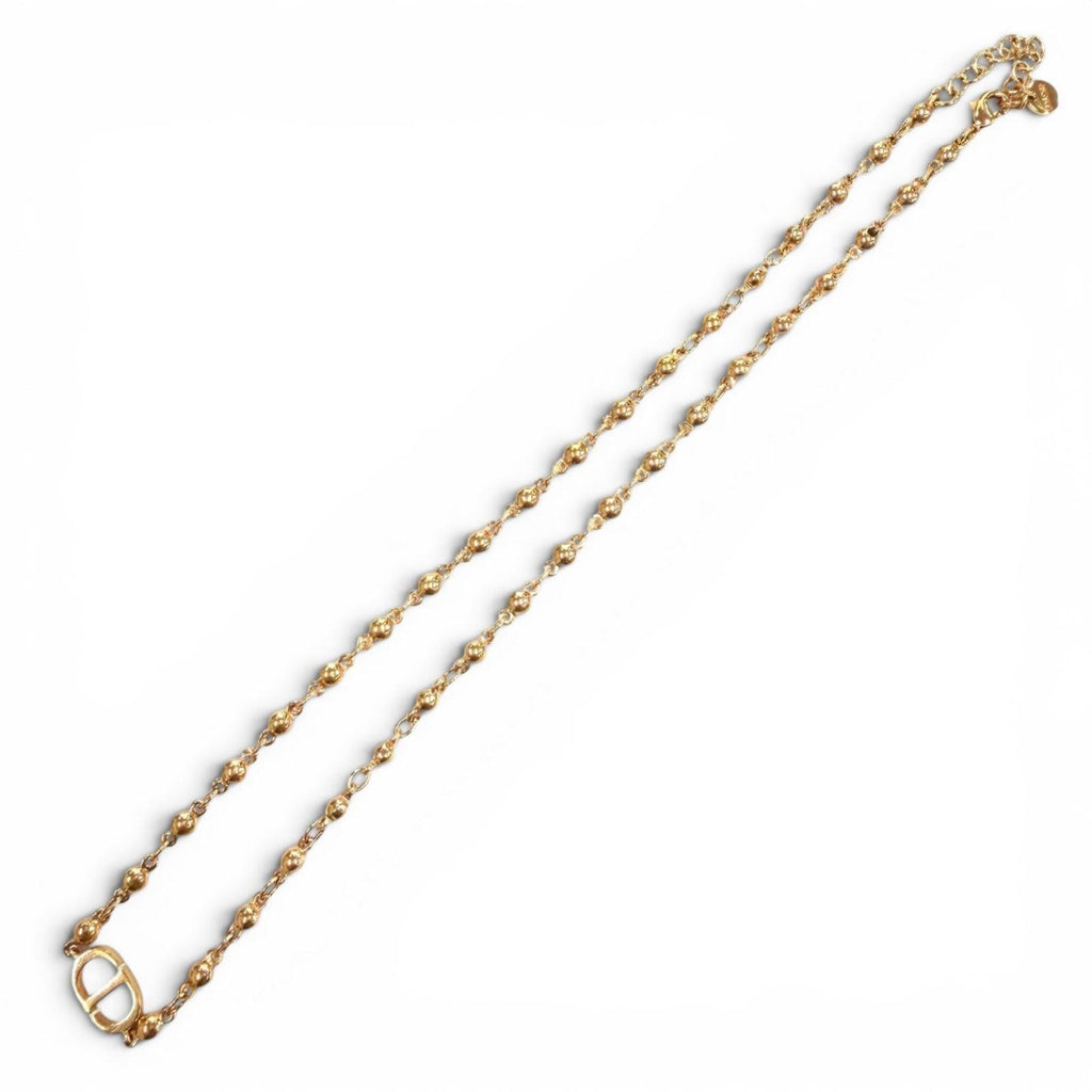 Petit CD Pendant Necklace Pink Gold
