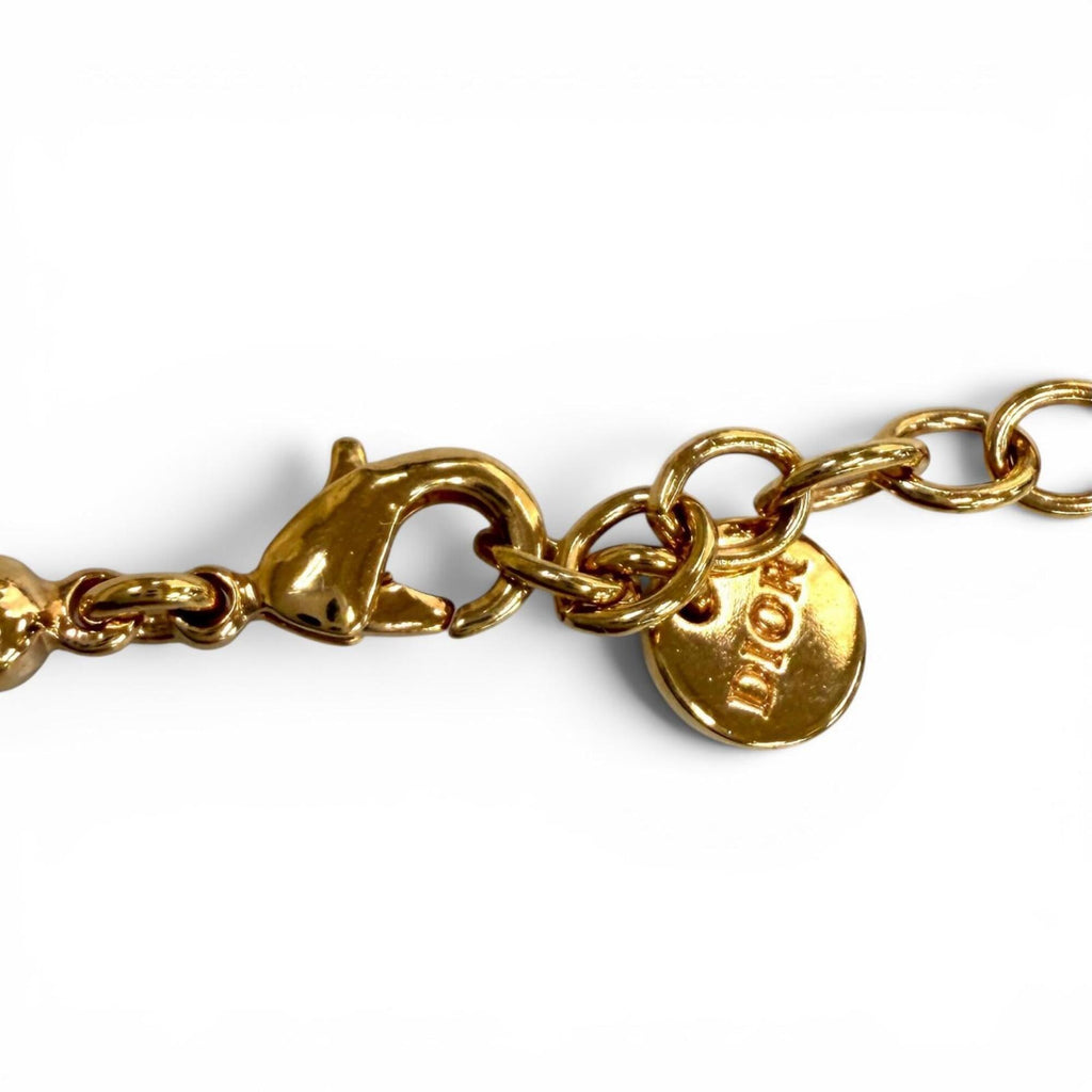 Petit CD Pendant Necklace Pink Gold