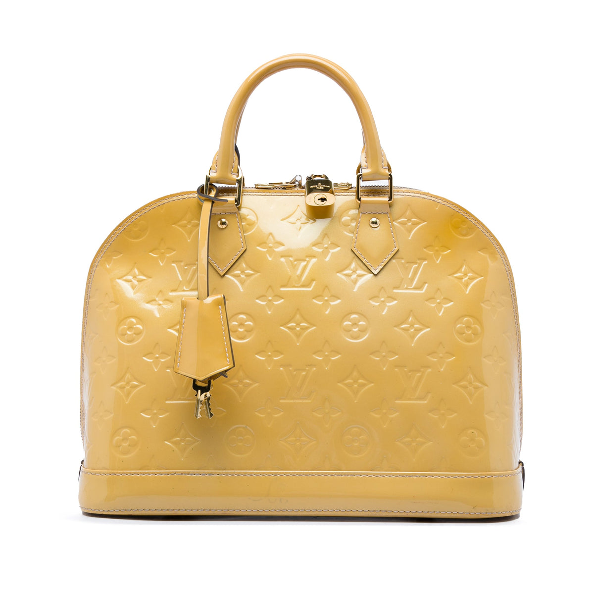 Alma Handbag Monogram Vernis PM