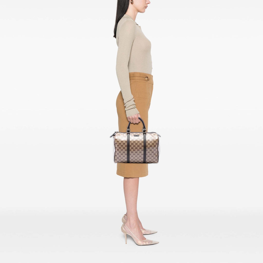 Joy Boston Bag GG Coated Canvas Medium