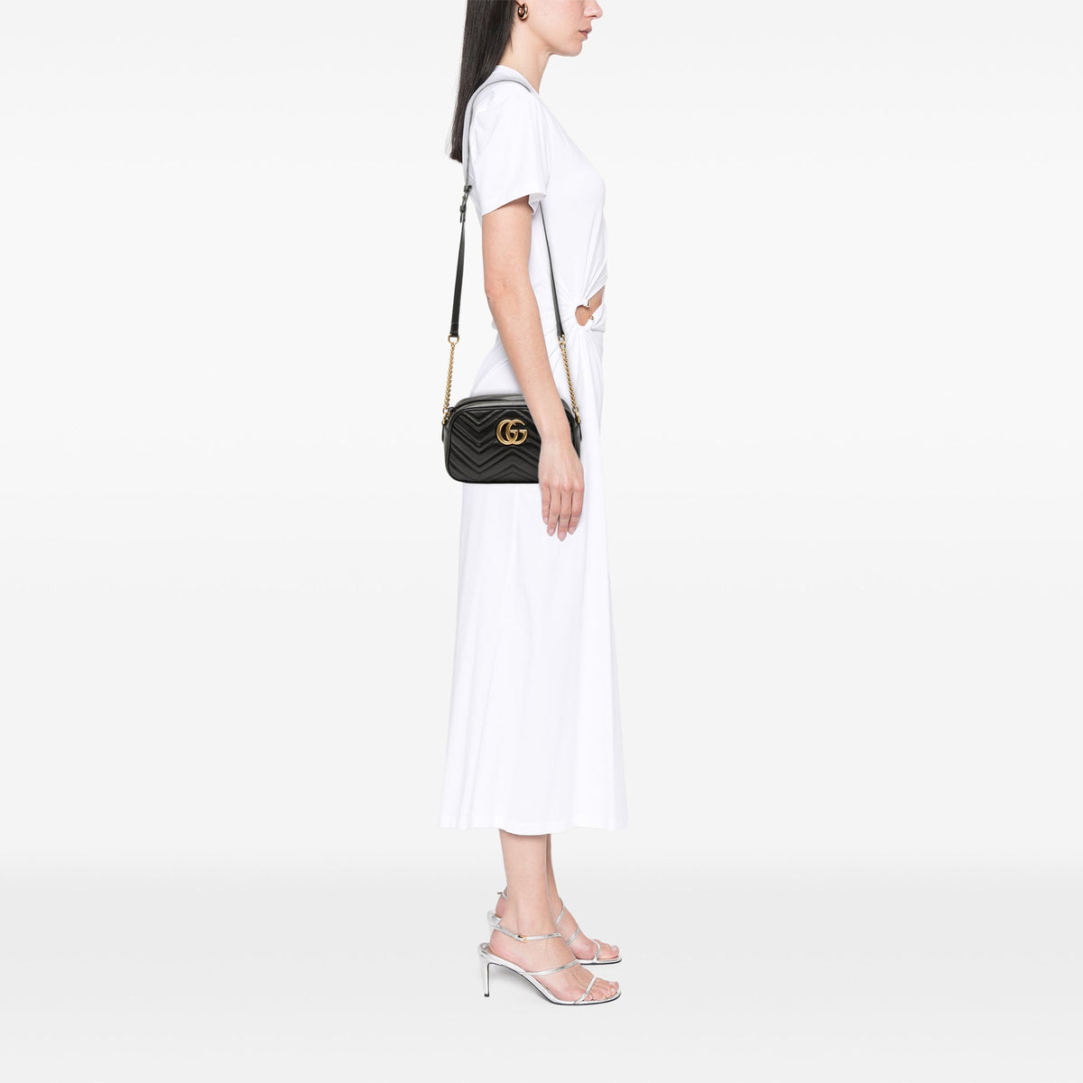 GG Marmont Shoulder Bag Matelasse Leather Small