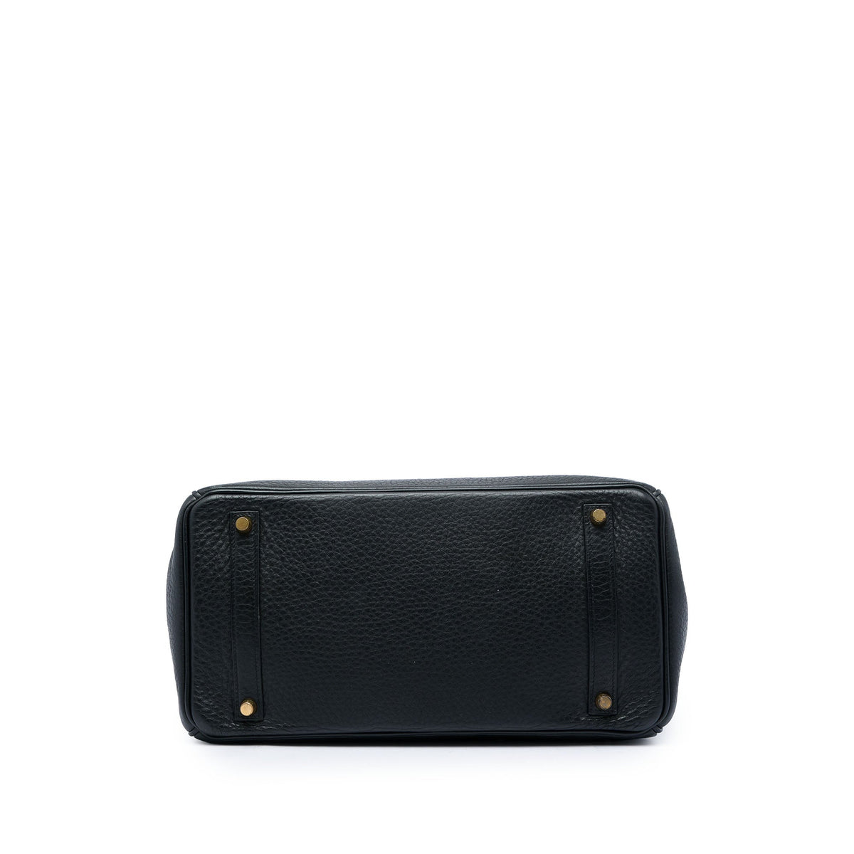 Birkin Handbag Black Clemence with Gold Hardware 35