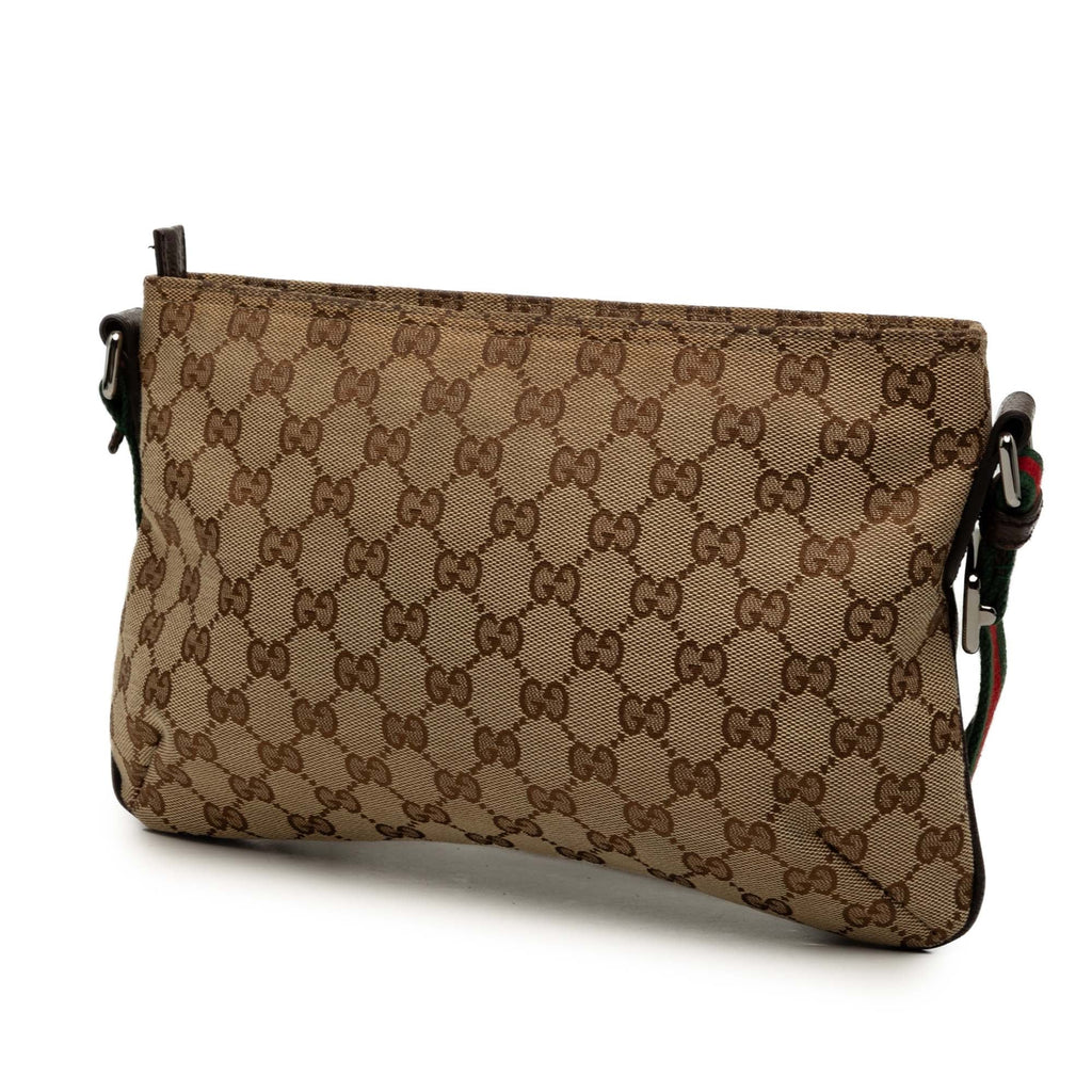 Web Strap Messenger Bag GG Canvas Small