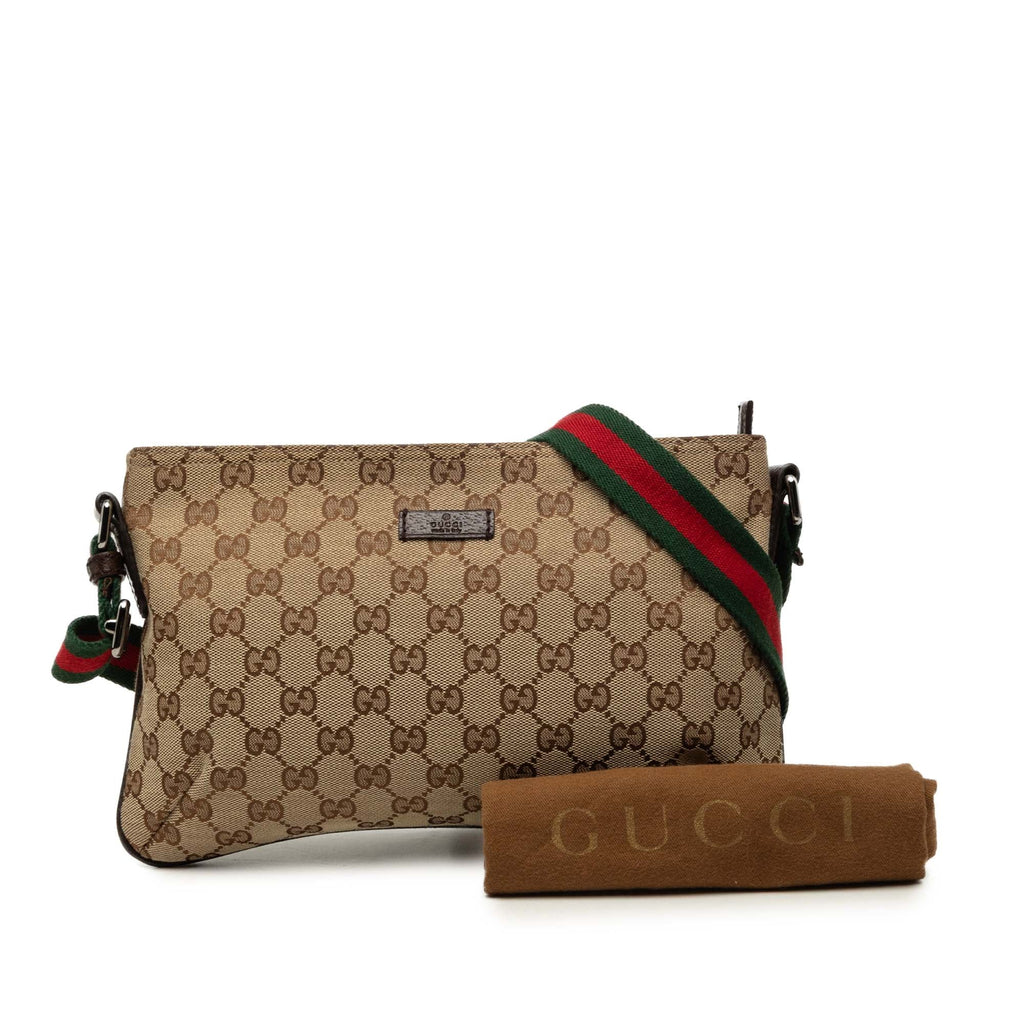 Web Strap Messenger Bag GG Canvas Small