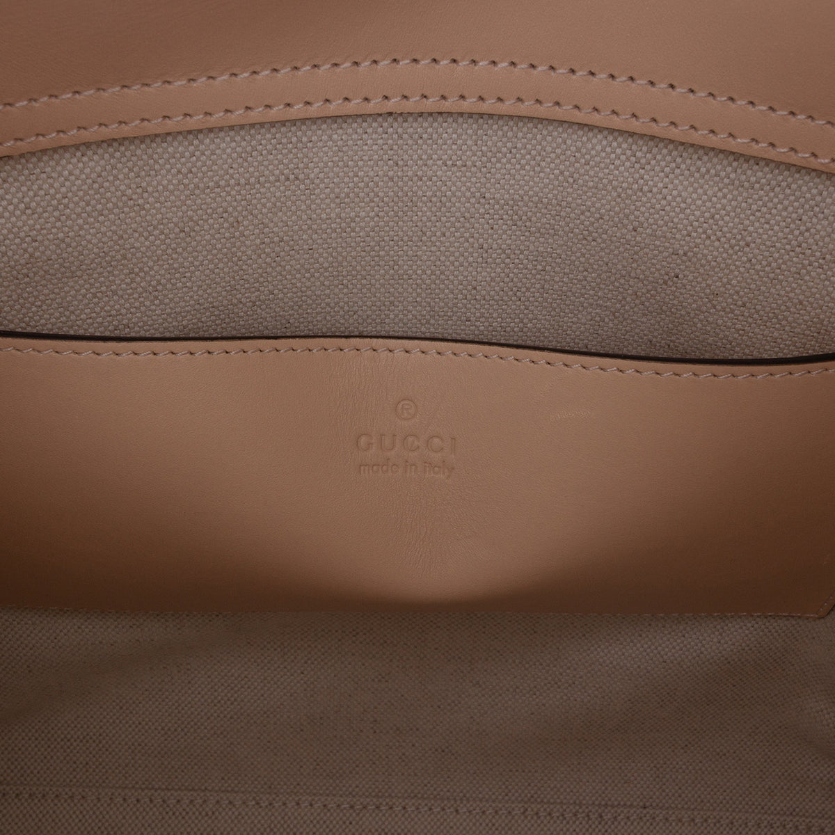 Diana NM Logo Bamboo Handle Tote Embossed Leather Small