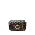 GG Marmont Flap Bag Diagonal Quilted Leather Super Mini