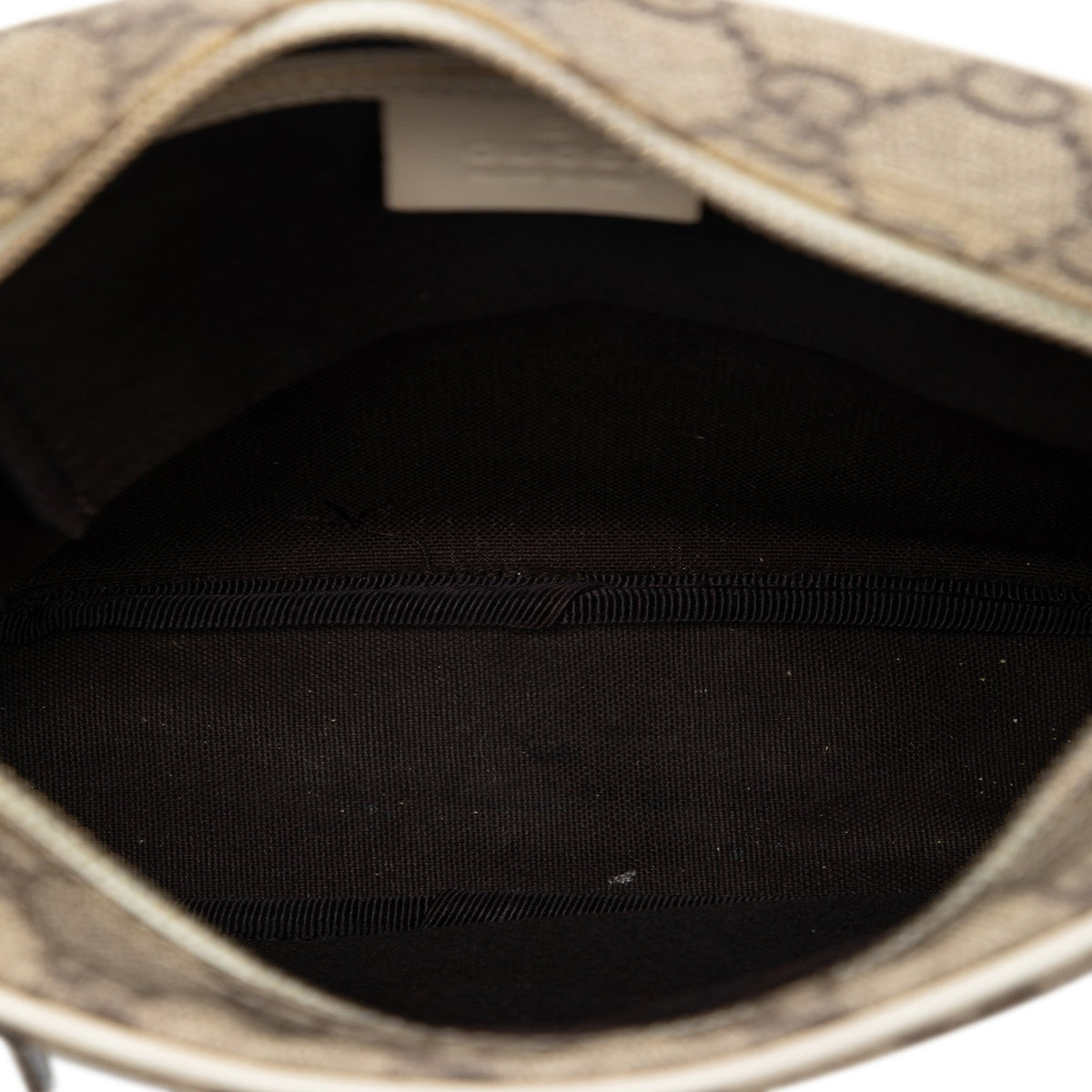 Front Zip Messenger GG Coated Canvas Small