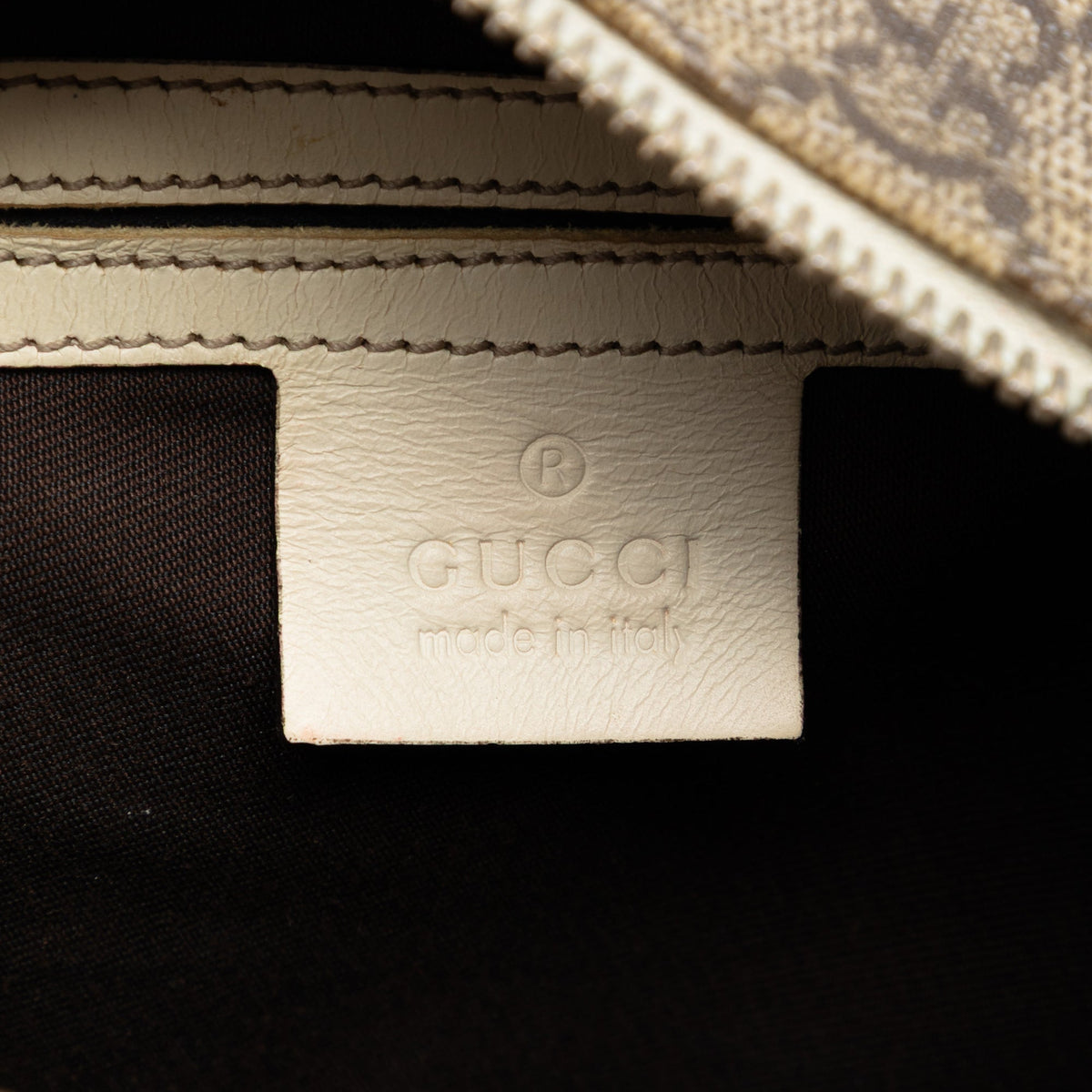 Front Zip Messenger GG Coated Canvas Small