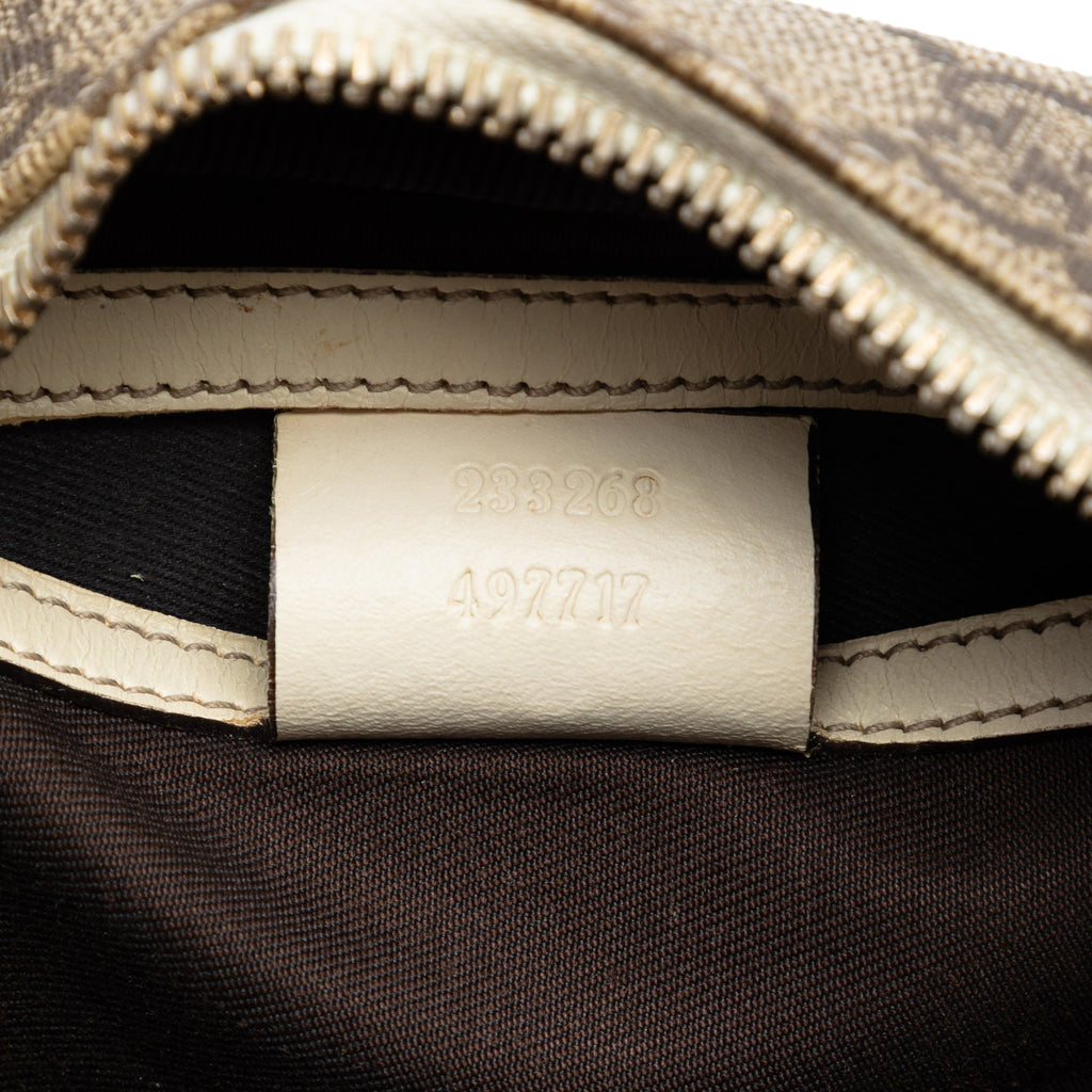 Front Zip Messenger GG Coated Canvas Small