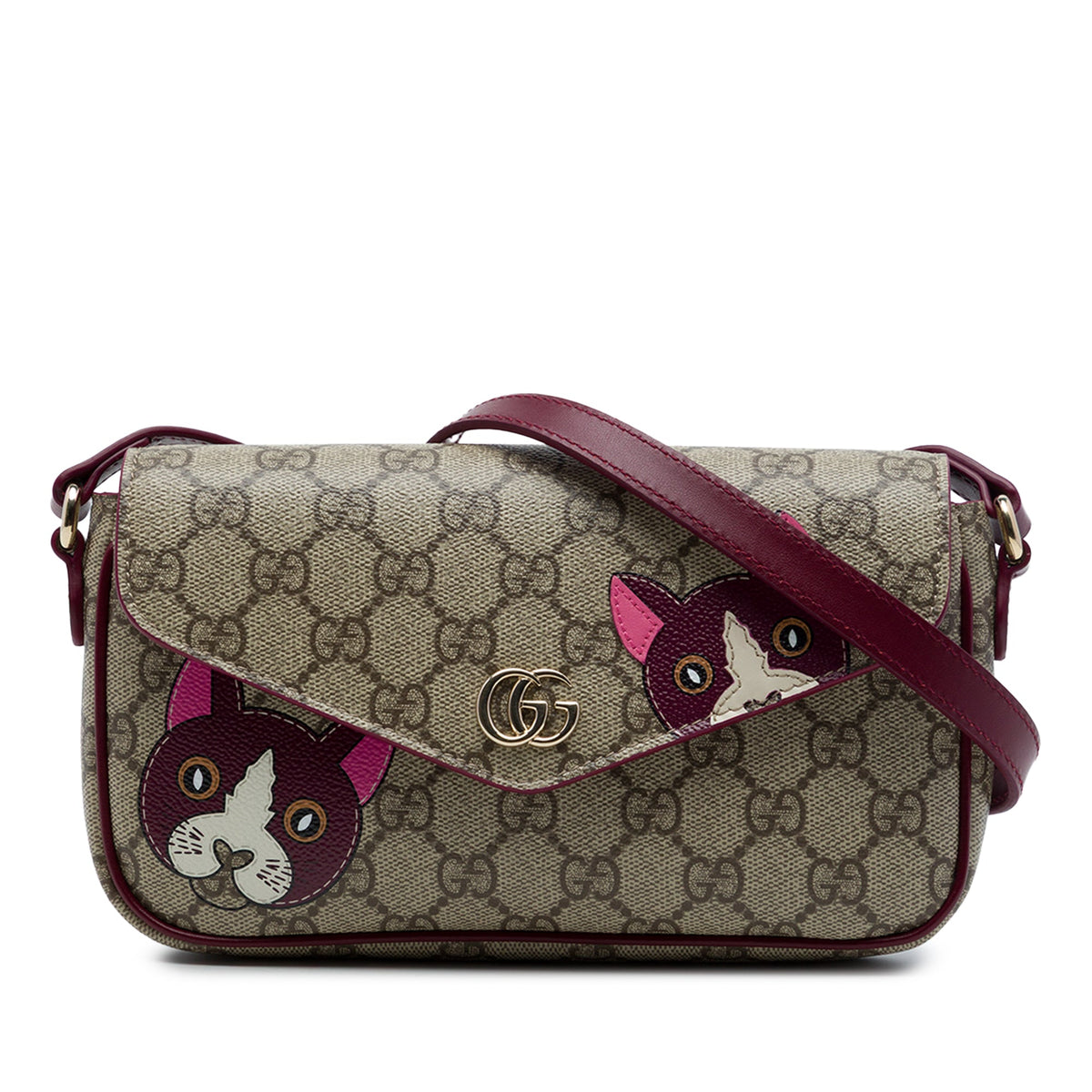 Ophidia Envelope Flap Shoulder Bag GG Coated Canvas Mini