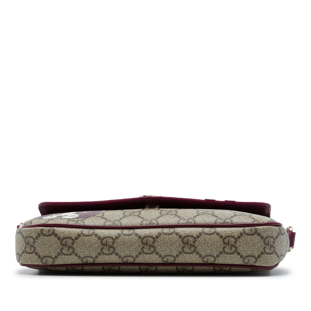 Ophidia Envelope Flap Shoulder Bag GG Coated Canvas Mini