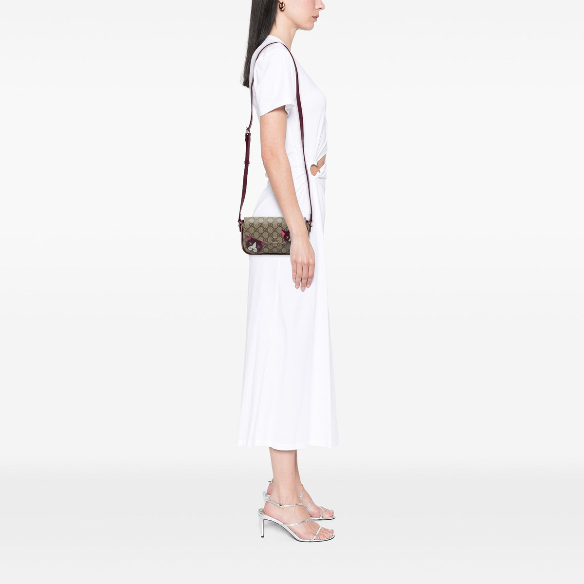 Ophidia Envelope Flap Shoulder Bag GG Coated Canvas Mini