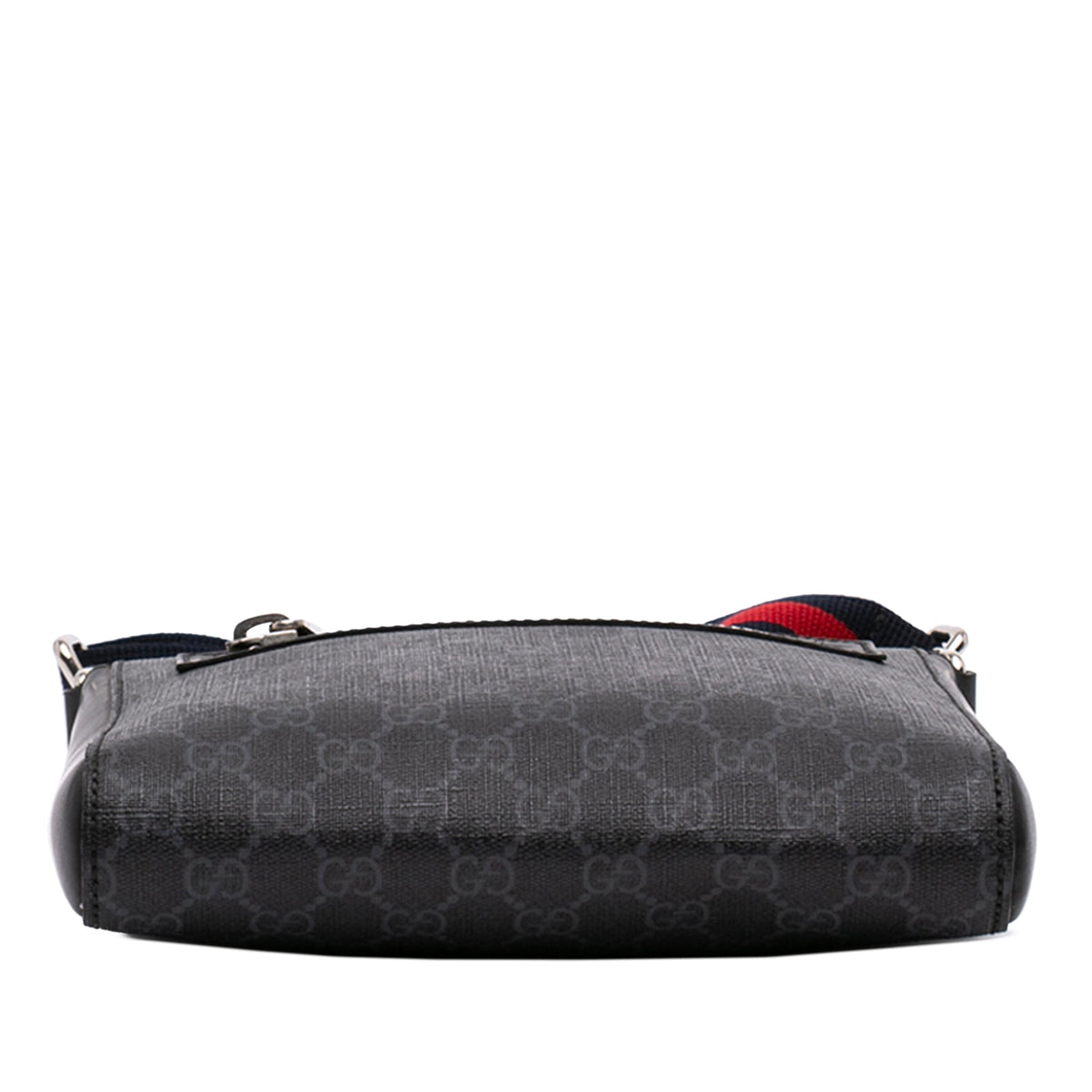 Web Strap Front Zip Messenger Bag GG Coated Canvas Small